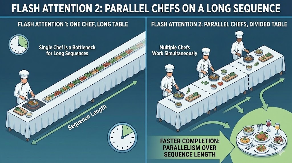 Parallelism across batches in Flash Attention 2
