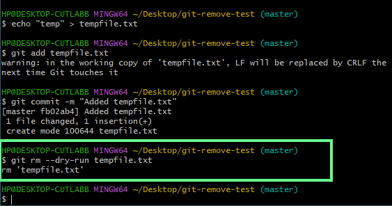 Preview the files before removing with the --dry-run option.