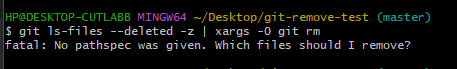 Automatically remove all missing files.