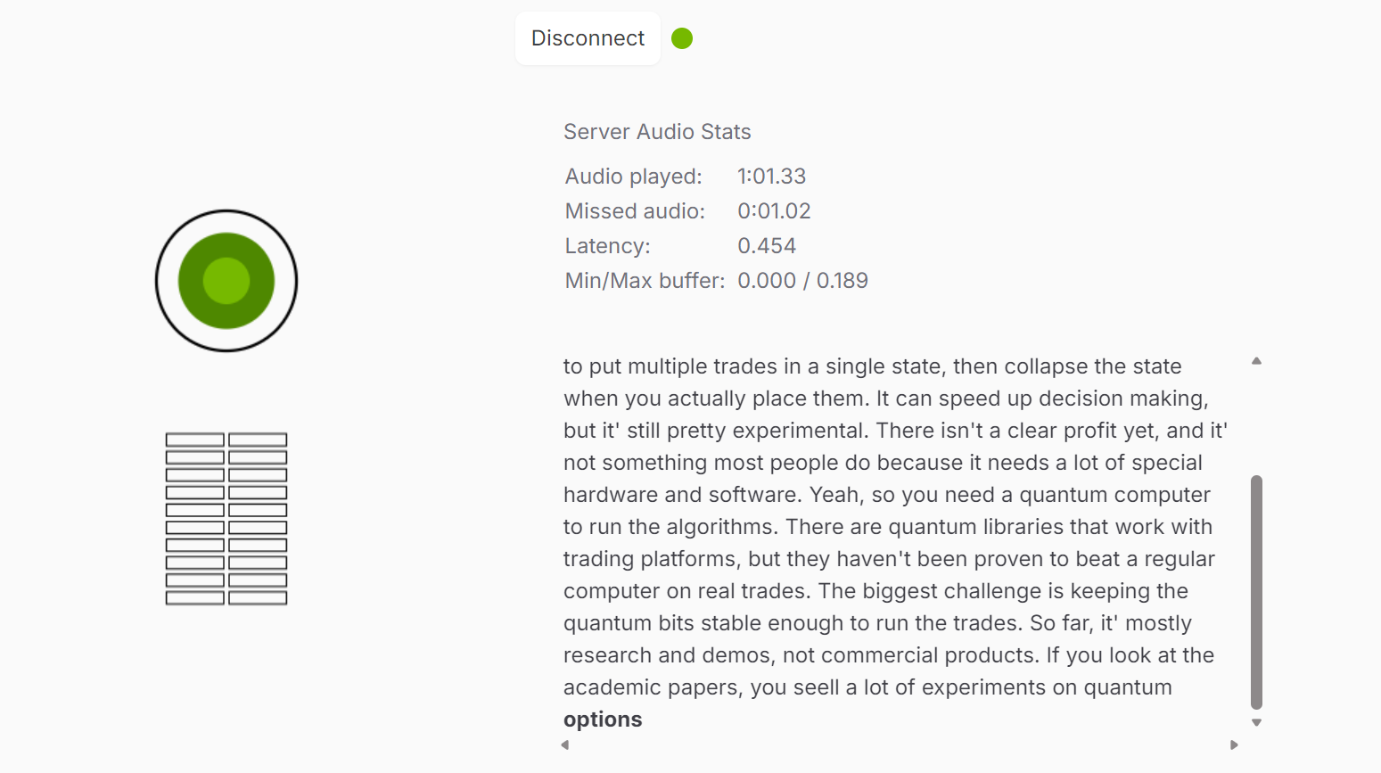 Interacting with the PersonaPlex WebUI