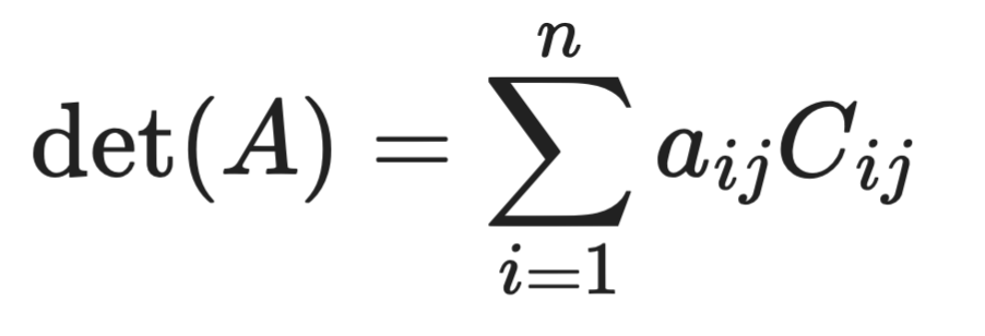 Expansion along column j