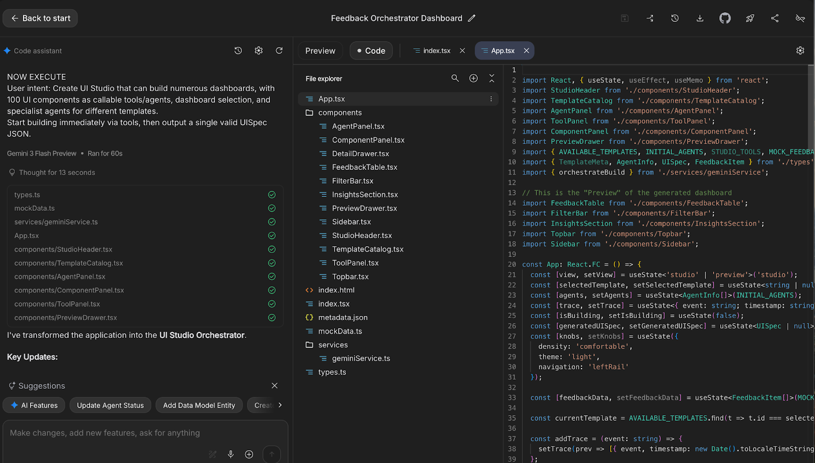 Google Gemini 3 Flash Project File structure