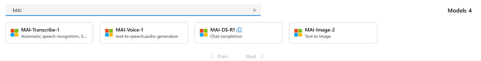 MAI Models