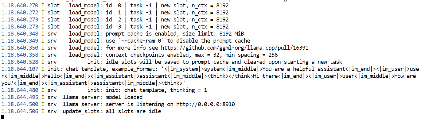 Serving the Kimi-K2.7-Code-GGUF UD-Q2_K_XL 2-bit quantization using the llama.cpp serve
