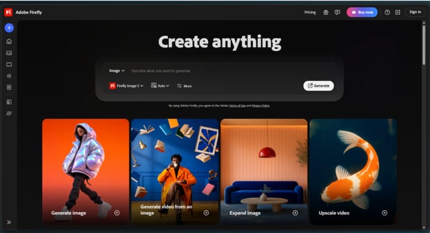 en iyi ücretsiz yapay zekâ görsel üreticisi adobe firefly