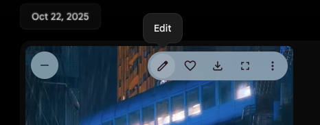 Editing a video.