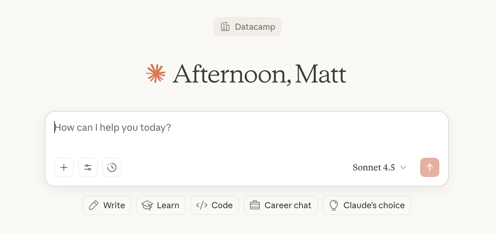 Claude 4.5 Sonnet UI