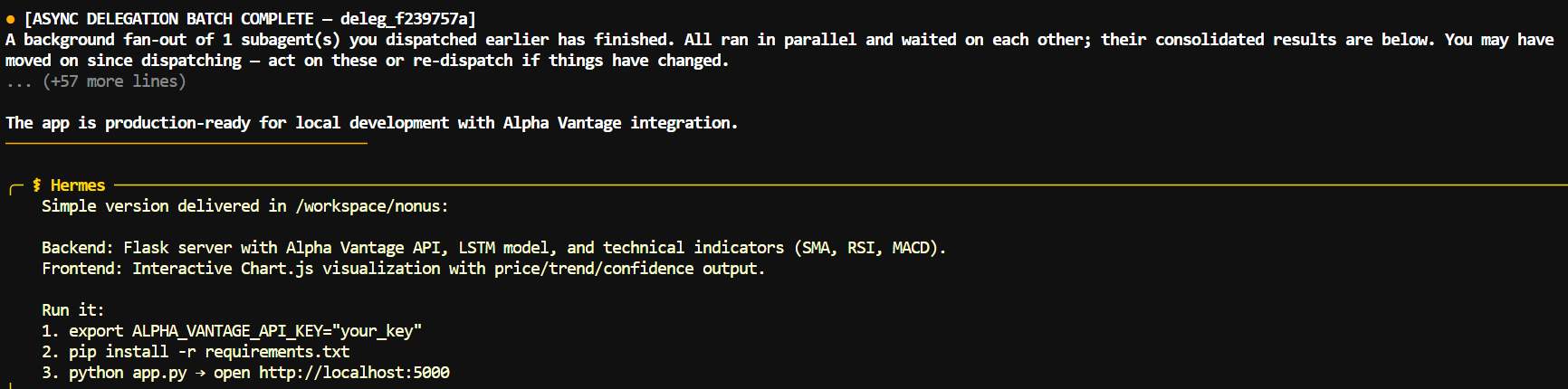 Qwythos-9B Model have generated summary int he Hermes CLI