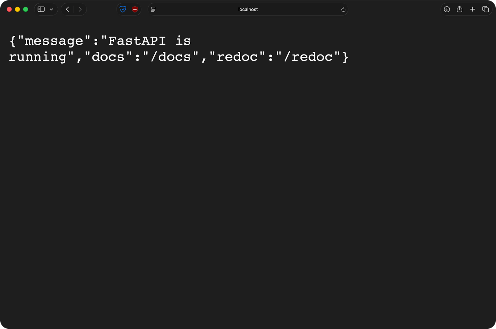 Image 9 - Accessing the FastAPI application