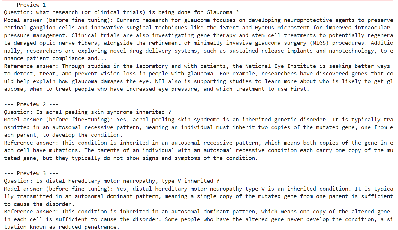 Evaluate the Base Model Before Fine-Tuning