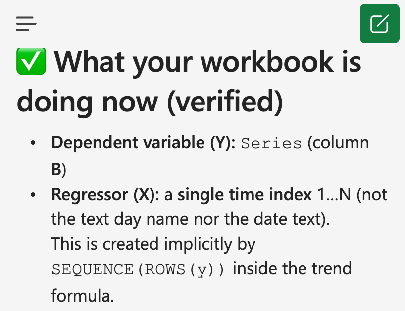 Modo agente de Excel Copilot GPT-5 Razonamiento