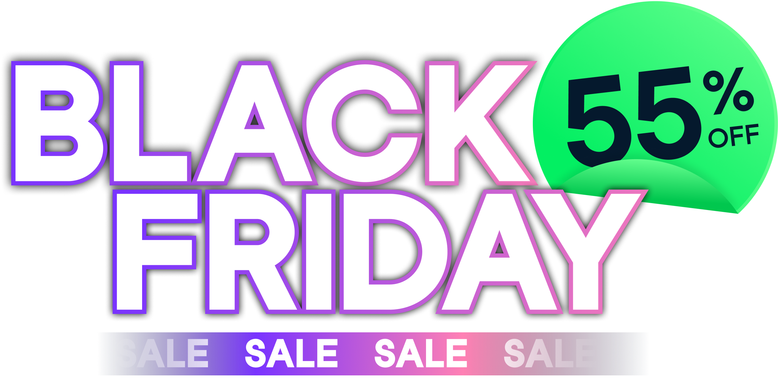 Black Friday Sale | 55% Off
