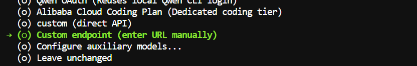 Integration llma.cpp endpoint with the Hermes