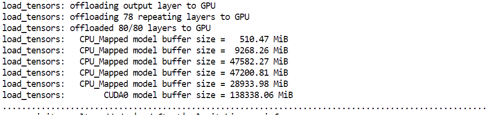 loading the GLM-5 2bit model to start the llama.cpp server