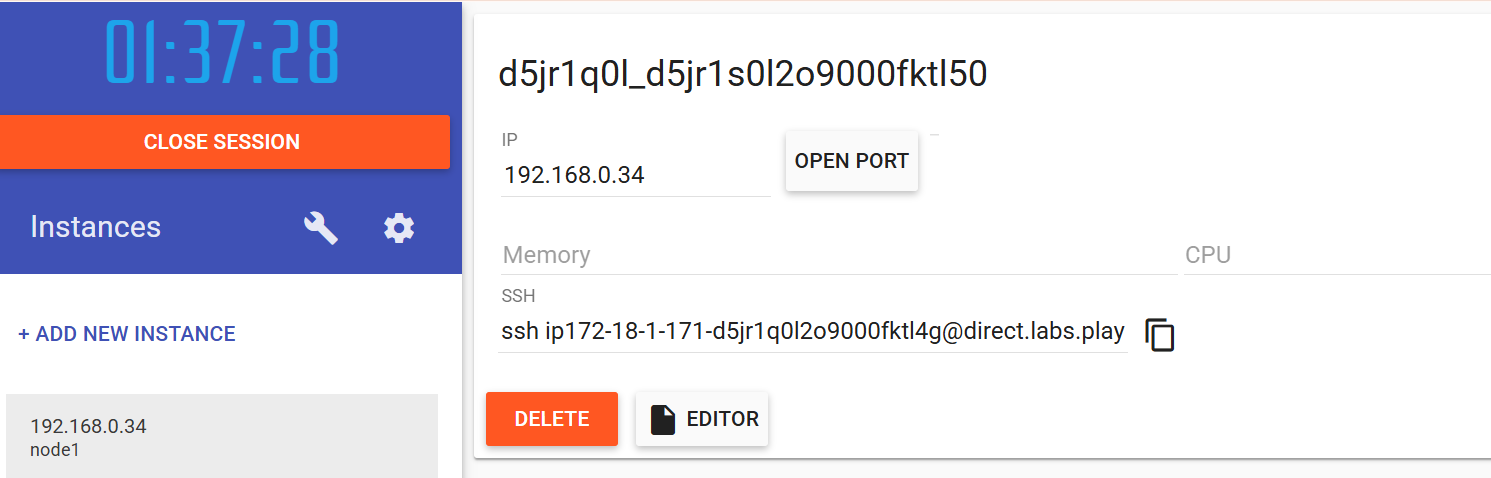 Port Forwarding in Play with Docker