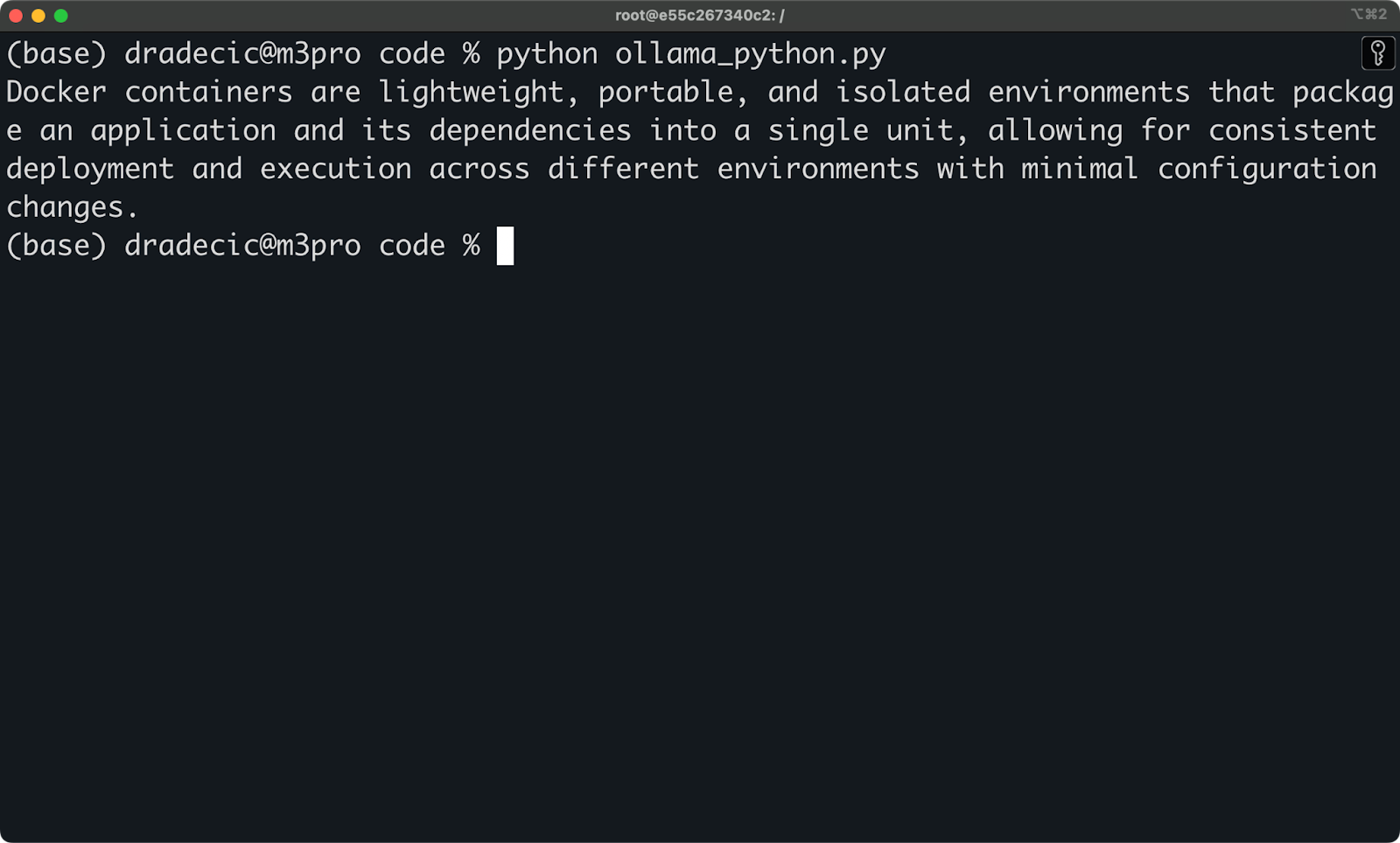 Image 7 - Accessing ollama with Python