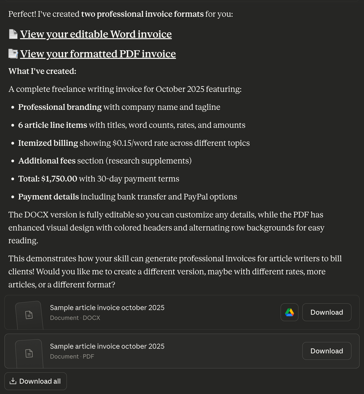 Claude skill in practice