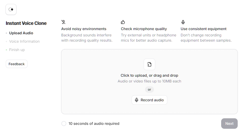Instant Voice Clone