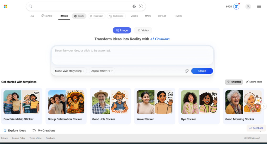 en iyi ücretsiz yapay zekâ görsel üreticisi bing image creator