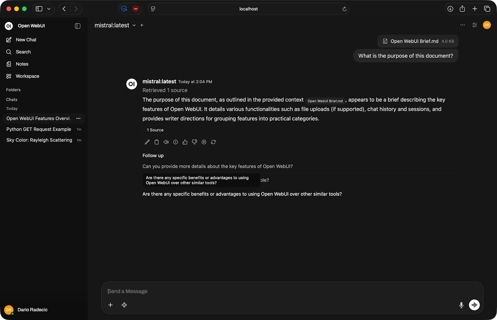 Document conversation