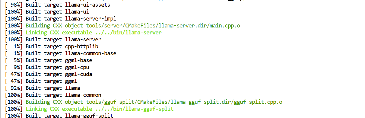The custom llama.cpp is complain from the experimental branch.