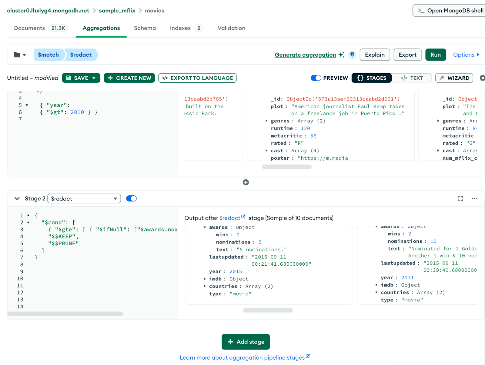 Second stage of our pipeline