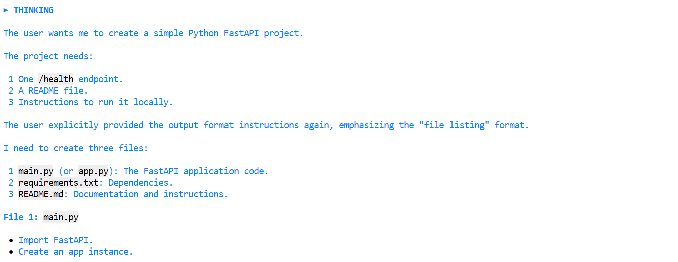 Thinking about the initial prompt in Aider