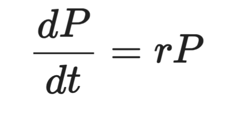 Bacteria growth equation