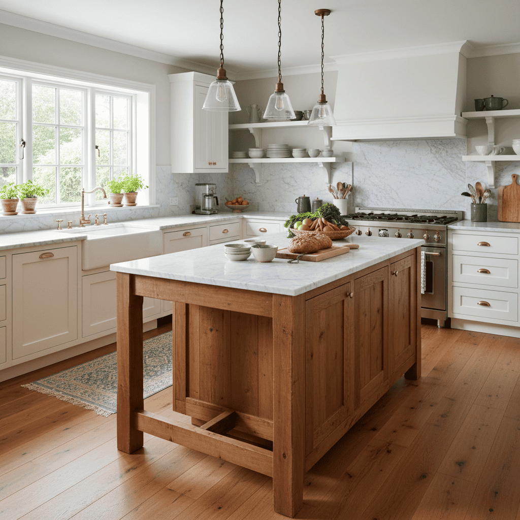A basic kitchen with standard features