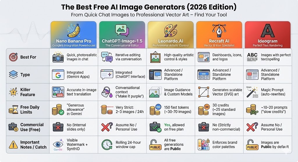 Free AI image generation tools
