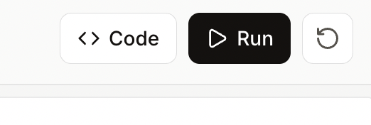 The code button allows us to see the code we need to generate the OCR.
