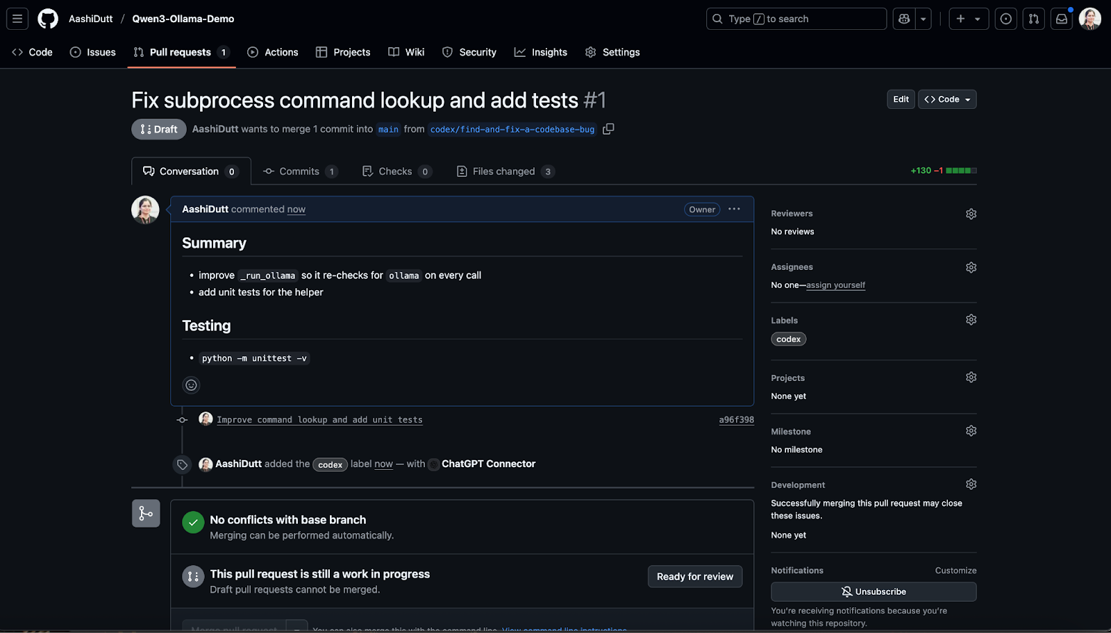 procurar PR no GitHub