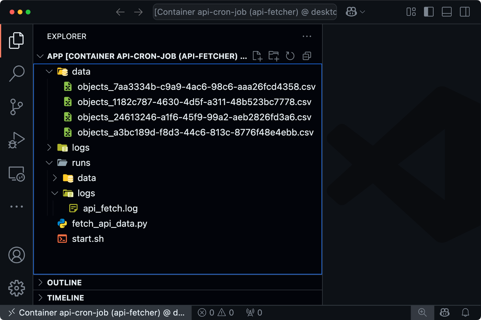 Image 11 - Cron job running in Docker container