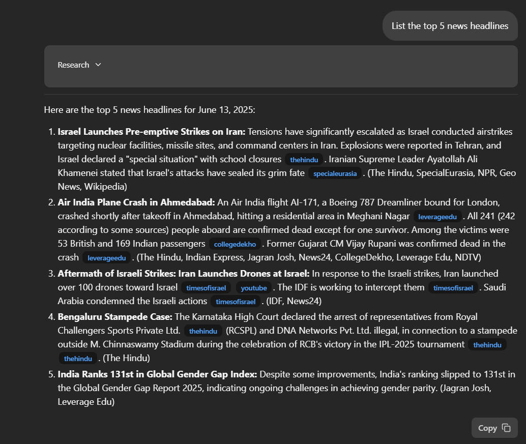 Test de l'application Gemini Fullstack LangGraph