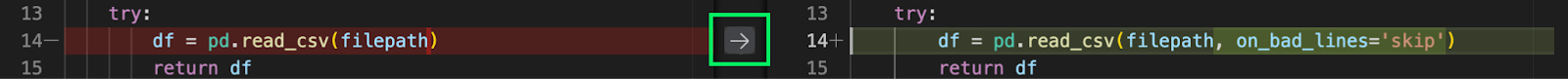 diffs in gemini code assist