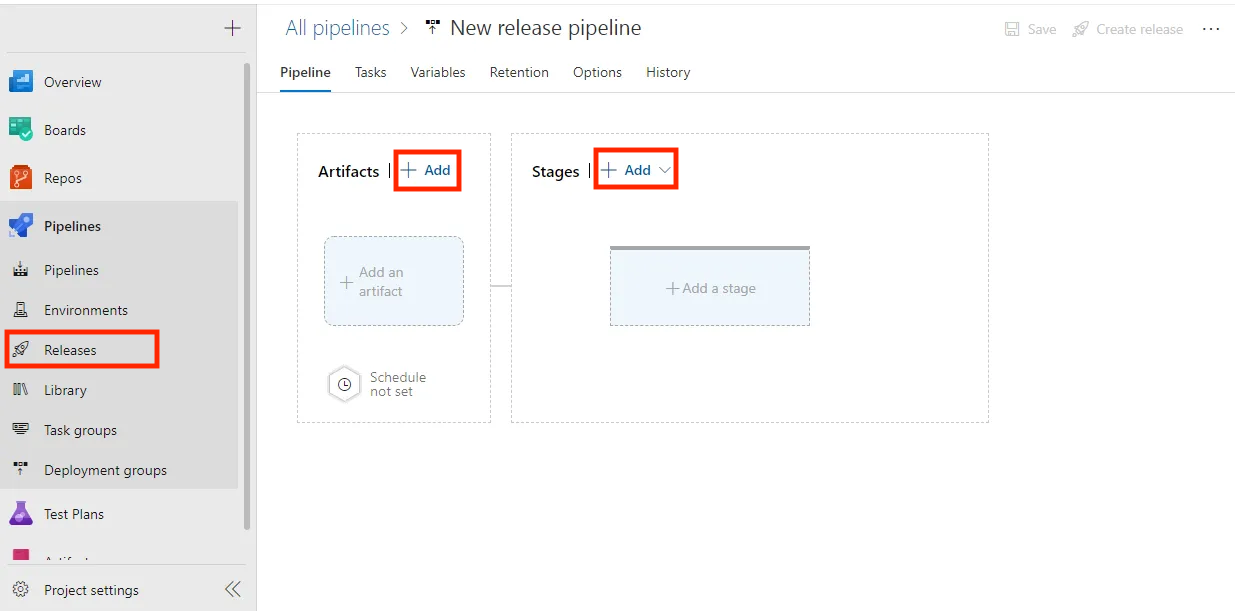 To navigate to Releases in Azure DevOps:

Go to the Pipelines section from the left-hand menu.

Click on Releases.

This user-friendly interface helps you efficiently manage your release pipelines.