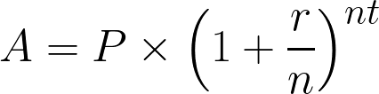 Compound interest formula