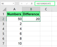 Comment Faire Une Soustraction Dans Excel Utilisation Des Cellules Comment Faire Une Soustraction Dans Excel Utilisation Des Cellules