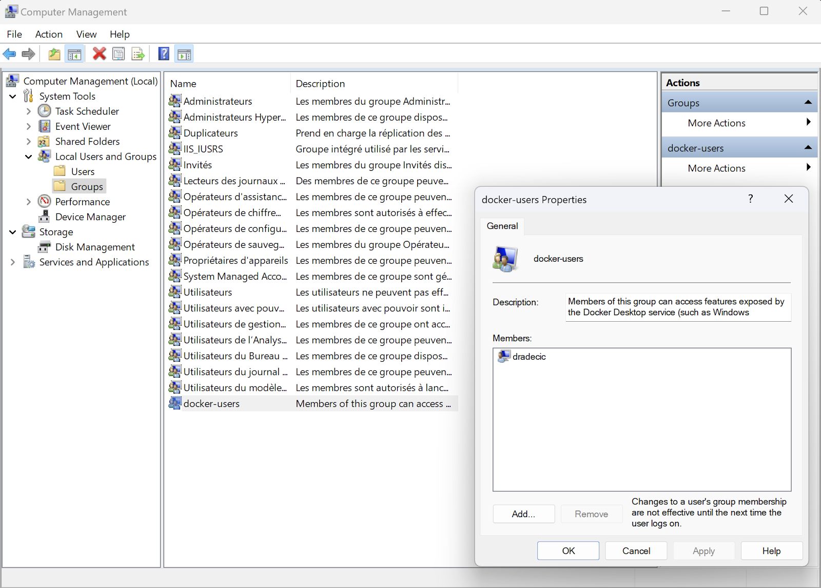 Imagen 6 - Grupos de usuarios en Windows