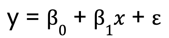 simple linear regression formula