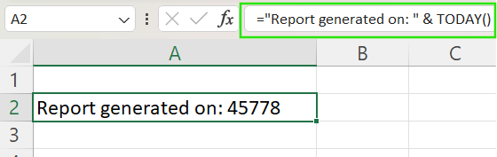 Función TEXT de Excel con una fecha legible