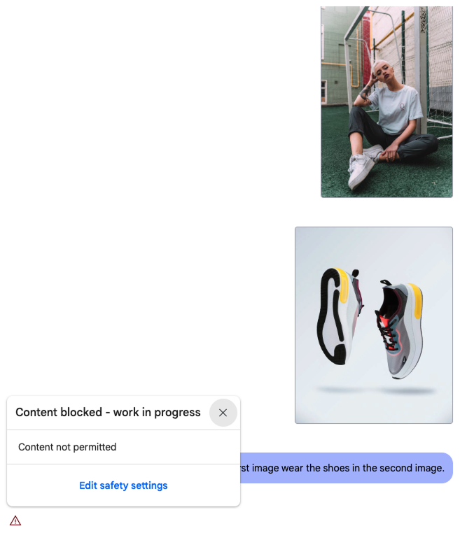 Model refusal to generate images