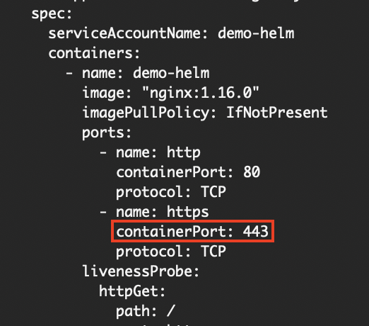 Valor de "https_port" processado