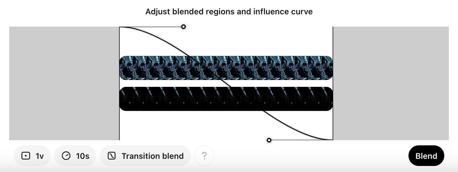 Blend interface.