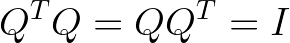 Definition der orthogonalen Matrix