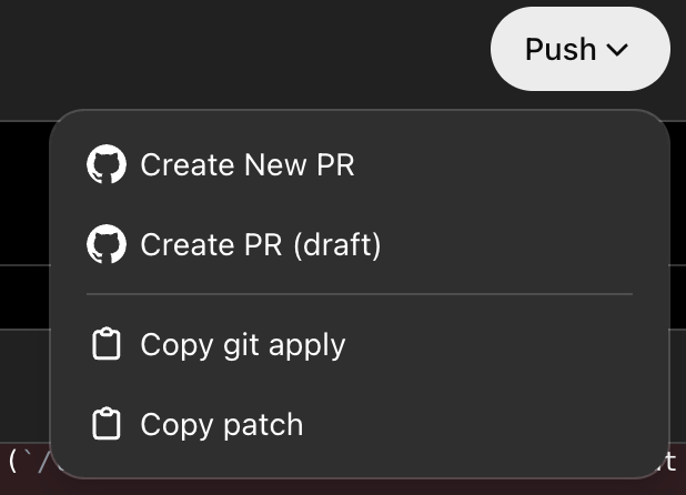 Criar um PR a partir do Codex da OpenAI