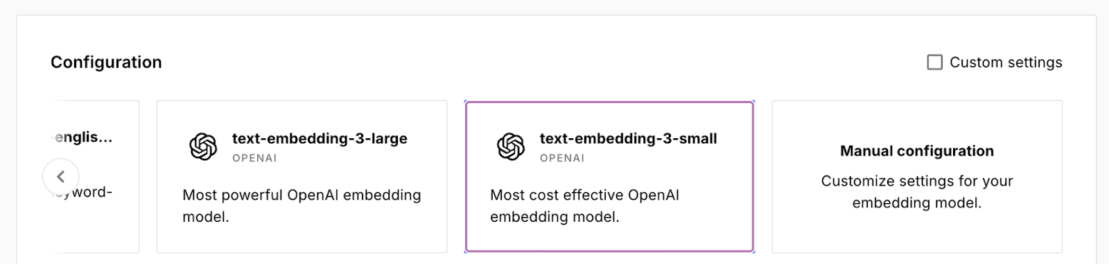 Creating the Pinecone index