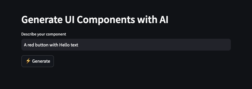 UI interface for a DeepSeek-V3-0324 application using Streamlit