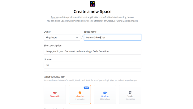 Deploying Gemini 2.0 Pro app