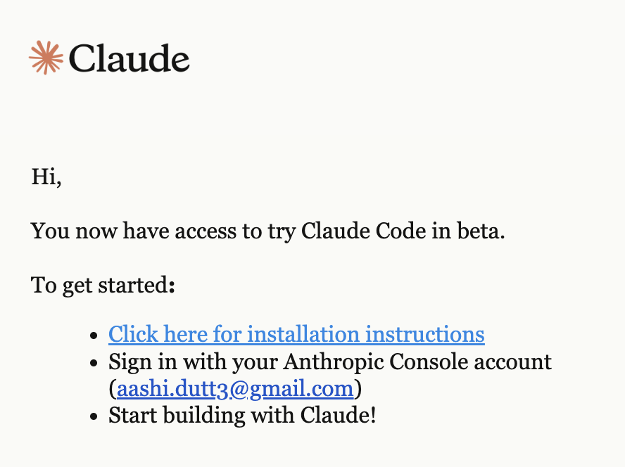 Access Claude Code in beta
